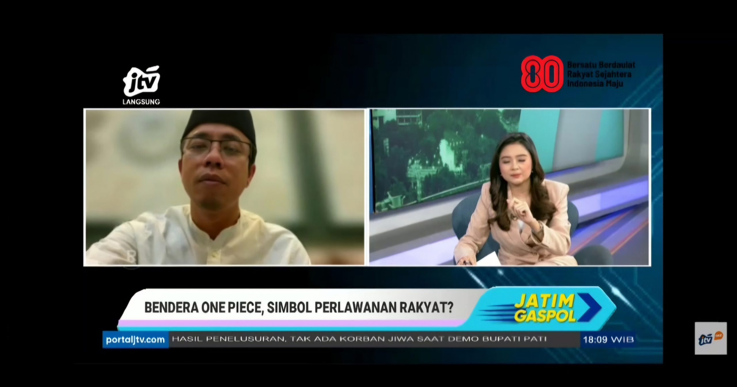 Jatim Gaspol JTV Bahas Fenomena Bendera One Piece, Fauzan Fuadi: Jadikan Teguran untuk Pemerintah